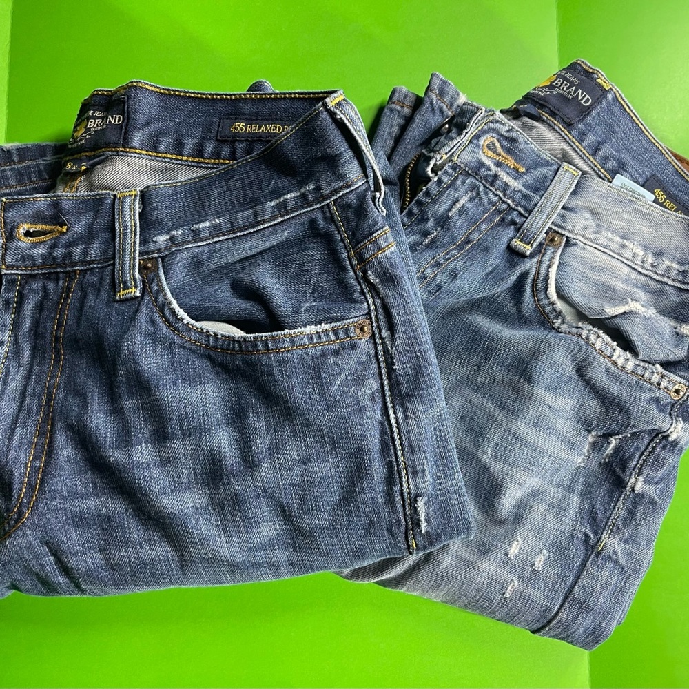 Mens Lucky Brand Jeans 455 Relaxed Boot, Size 28x32, Set of 2